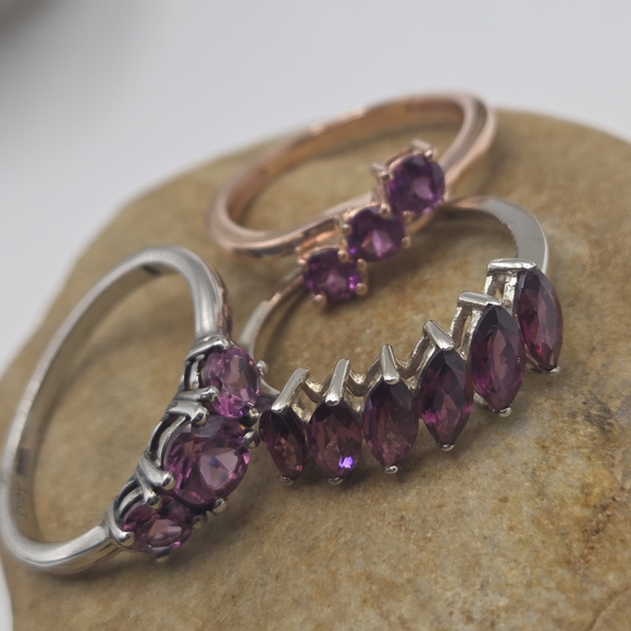 Orissa Rhodolite Garnet. Rings - Picture 2 of 4